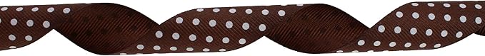 Polka Dot Grosgrain Ribbon 25 Yard Each Roll 100% Polyester - Image 2