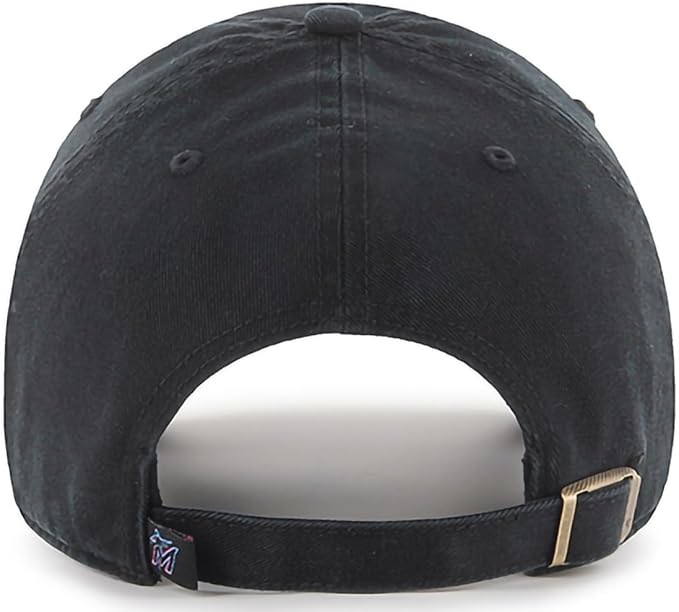 47 Brand MLB Team Color Home Primary Logo Clean Up Adjustable Baseball Cap Hat, Adult One Size Fits All