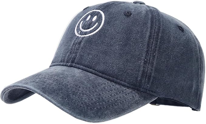 Unisex Basic Solid Baseball Cap Vintage Washed Distress Cotton Low Profile Dad Hat Adjustable Sports Hat