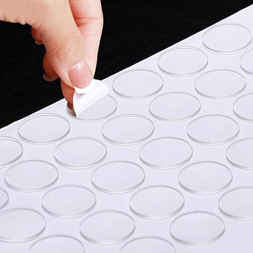 350 Pcs 20mm Double Sided Adhesive Glue Round Dots Stickers Removable Clear - Image 2