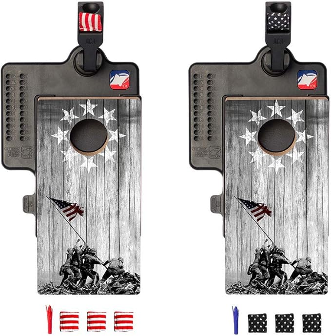 ACA American Cornhole Association Table Top Mini Cornhole Game Set by ACAAmericanCornholeAssociation