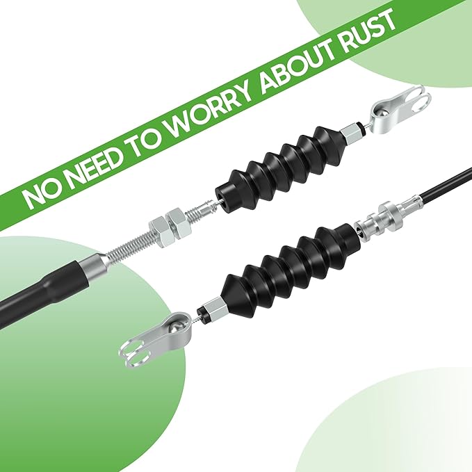 10L0L Golf Cart Accelerator Throttle Cable for Yamaha Drive 2 (2017-Up) Gas Golf Cart Models, Replaces OEM#JW1-F6312-01-00, from Governor to Carburetor
