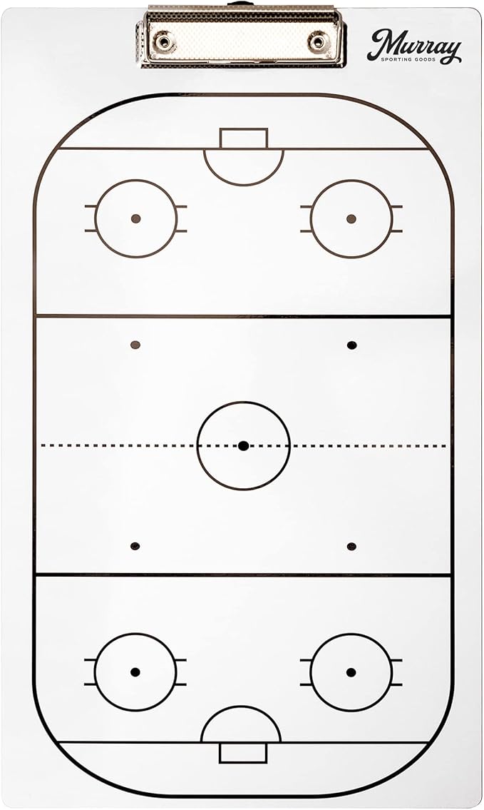 Murray Sporting Goods Dry Erase Coaches Clipboard | Double-Sided Dry Erase White Board