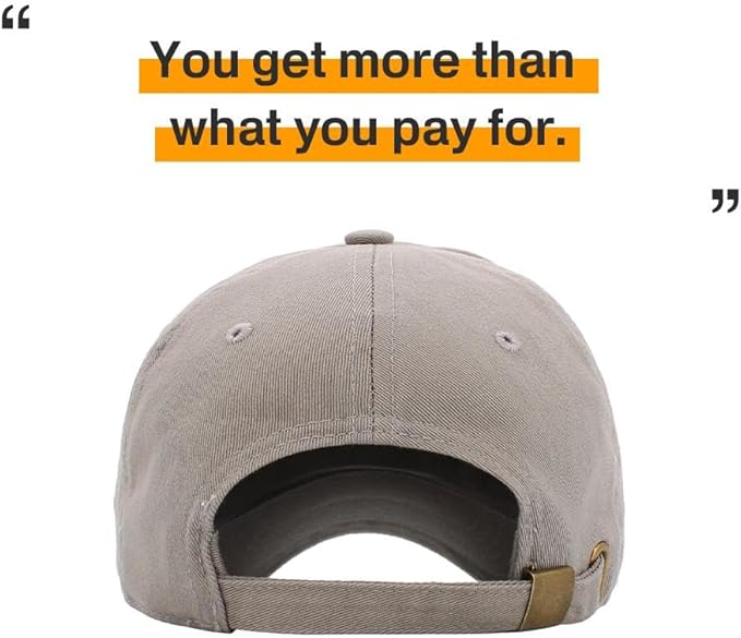KBETHOS Classic Unisex Cotton Adjustable Low Crown Baseball Cap – Plain Dad Hat