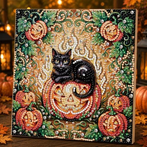 Reofrey DIY Halloween Pearl Art Kits for Adults, 5D Diamond Art Kits B10