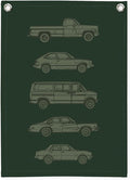 Toddler Boy Room Decor, Car Room Decor Linen Canvas Banner, Retro Car Wall by Unknown