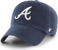 47 Brand MLB Team Color Home Primary Logo Clean Up Adjustable Baseball Cap Hat, Adult One Size Fits All