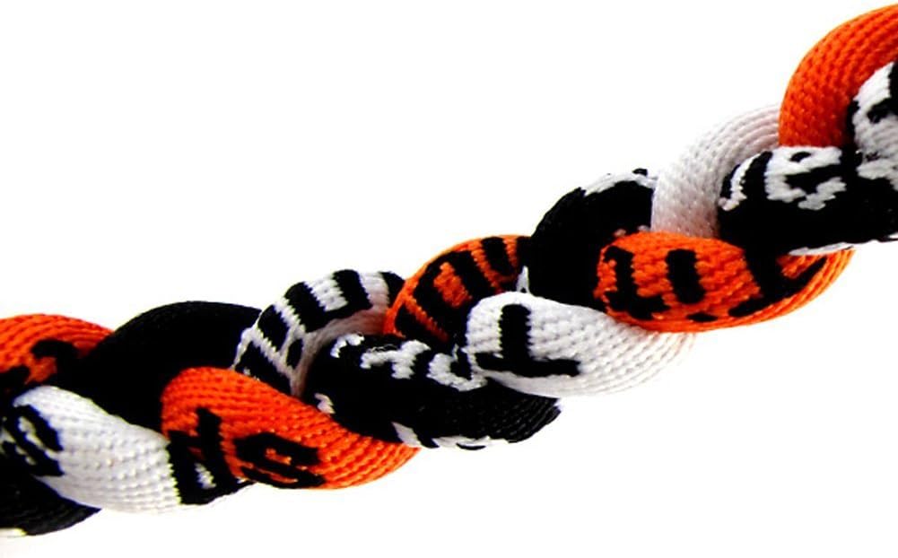 MapofBeauty 18 Inch Sport Three Colors Three Braided Rope Tornado Necklace