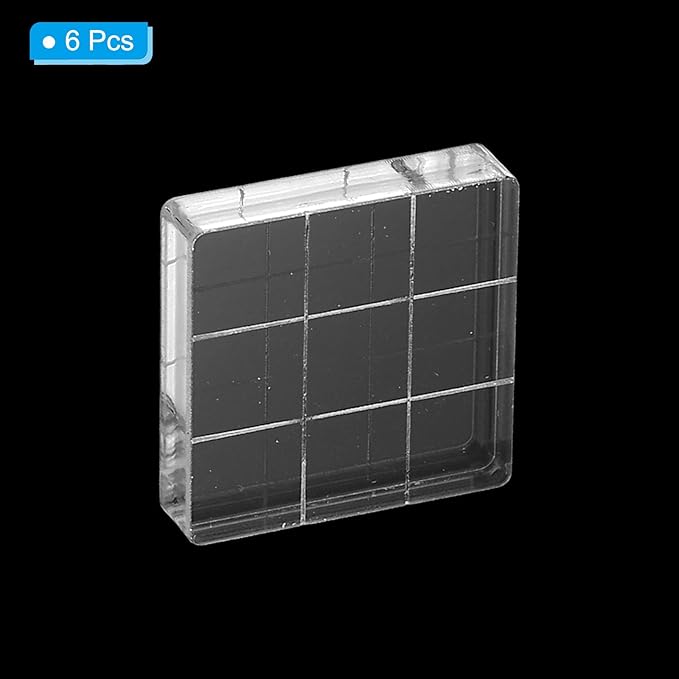 PATIKIL 1.2"x1.2" Acrylic Stamp Block - Image 3