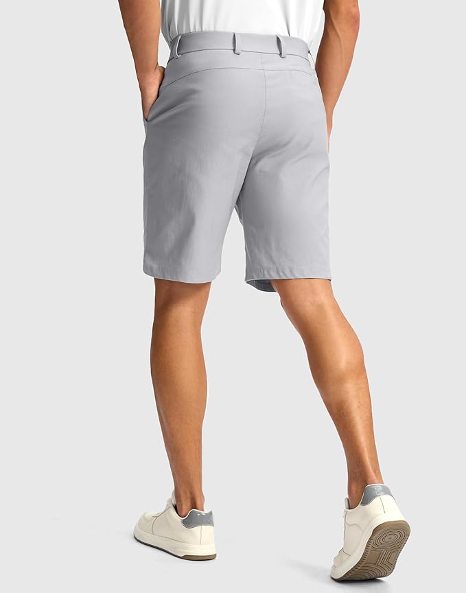 G Gradual Men's Golf Dress Shorts 5"/ 7"/ 9" Stretch Casual Work Flat Front Shorts for Men with 3 Pockets Quick Dry