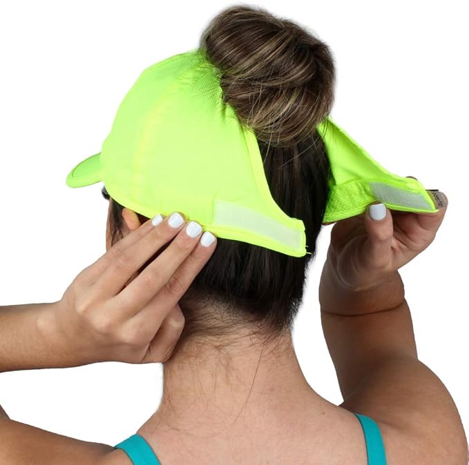 Ponyflo Women’s Ponytail Baseball Cap, Patented Active Feather-Light Hat with Open Back