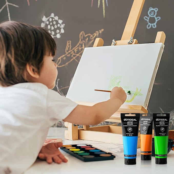 GOTIDEAL Acrylic Paint Phthalo Blue Tubes Non Toxic Non Fading, Rich Pigments - Image 5
