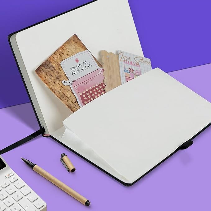 8 Pack Black Lined Journal Notebooks - Image 5