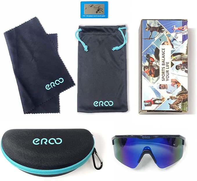 Eazyrun Kids Polarized Sports Sunglasses for Age 8-12 Youth Baseball Softball Cycling Glasses UV Protection for Boy Girl