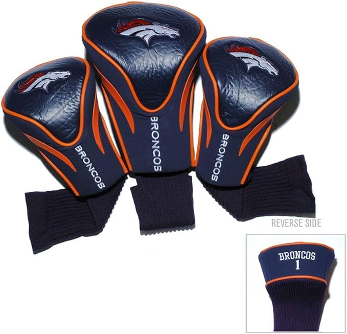 Team Golf NFL San Diego Chargers Contour Golf Club Headcovers (3 Count) Numbered 1, 3, & X, Fits Oversized Drivers, Utility, Rescue & Fairway Clubs, Velour Lined for Extra Club Protection
