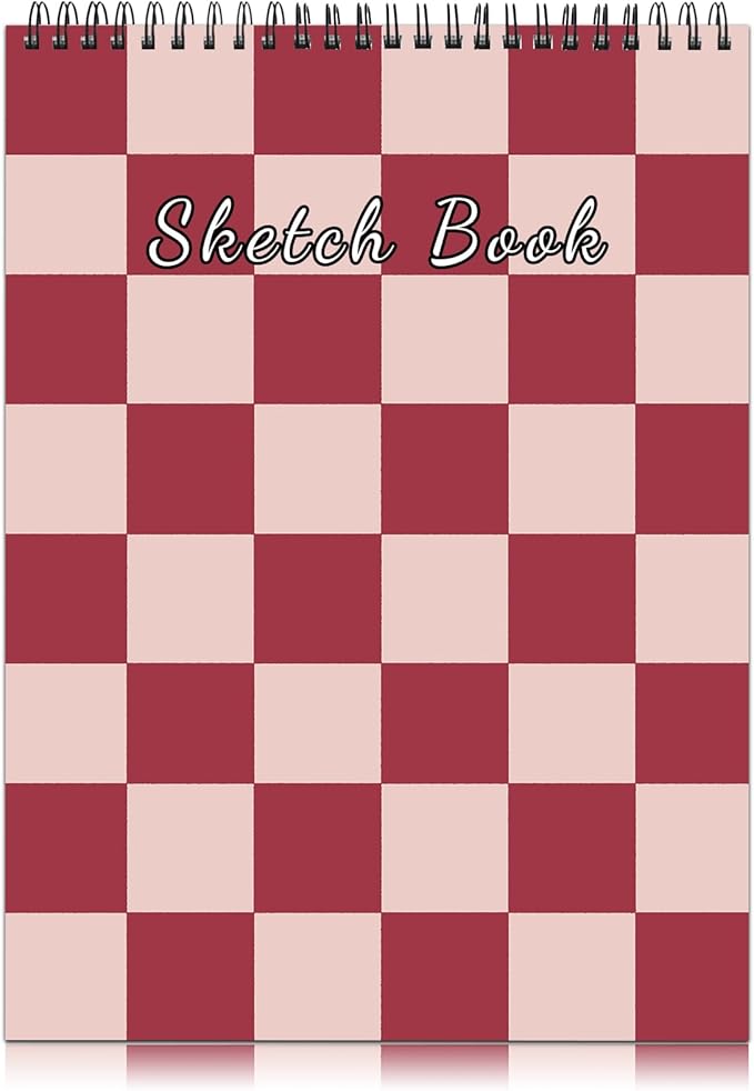 Cabreche Cute Sketchbook Top Spiral Bound Sketch Pad, 9 x 12 inch, 100GSM Thick by Cabreche