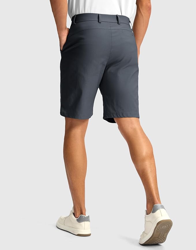 G Gradual Men's Golf Dress Shorts 5"/ 7"/ 9" Stretch Casual Work Flat Front Shorts for Men with 3 Pockets Quick Dry
