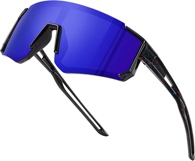 Fanshen Kids Baseball Sunglasses for Boys Girls Ages 3-12, Sports Polarized Youth Baseball Softball Sunglasses UV Protection