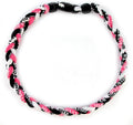 MapofBeauty 18 Inch Sport Three Colors Three Braided Rope Tornado Necklace
