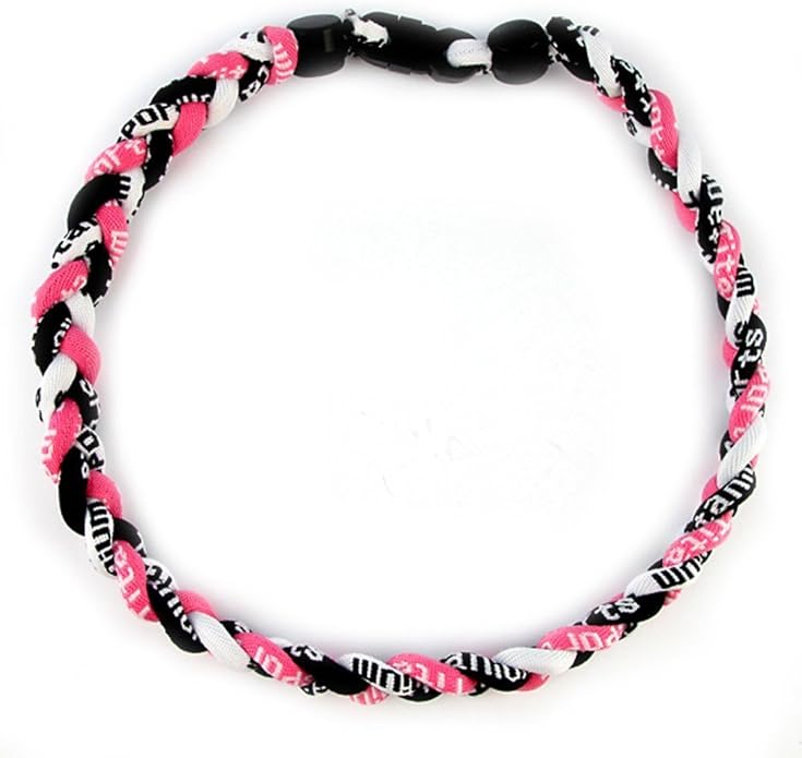 MapofBeauty 18 Inch Sport Three Colors Three Braided Rope Tornado Necklace