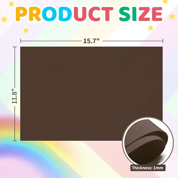 20 PCS EVA Foam Sheets DIY Handcraft Materials 1mm Thick 15.7 x 11.8 Inches - Image 2