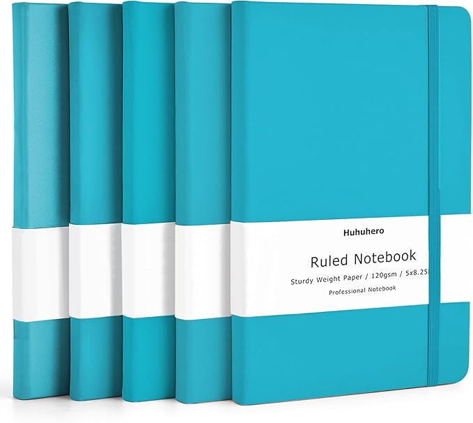 Huhuhero Notebooks Journal, Ruled Notebook, Premium Thick Paper Lined Journal by Huhuhero
