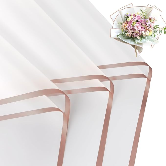 FUHITIM 20 Sheets Flower Wrapping Paper by FUHITIM