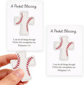 Gosodeny 2 Set Baseball A Pocket Blessing with Gift Cards Pockets Blessing Baseball Encouragement Gifts nspirational Baseball Keepsake for Players and Coaches Sports Lovers Team
