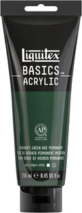 Liquitex BASICS Acrylic Paint, 250ml Tube, Hooker’s Green Hue Permanent by Liquitex