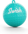 Swish Portable Golf Ball Cleaner - Compact Golf Ball Cleaning Kit & Golf Bag Accessory - Quick & Simple Cleaning with Clip-On Design and Separate Belt Towel, Ideal Golf Gift for Men & Women