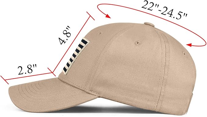 KIRAAT 3 Pack American Flag Baseball Cap Unisex,Low Profile USA Plain Dad Hat for Men＆Women
