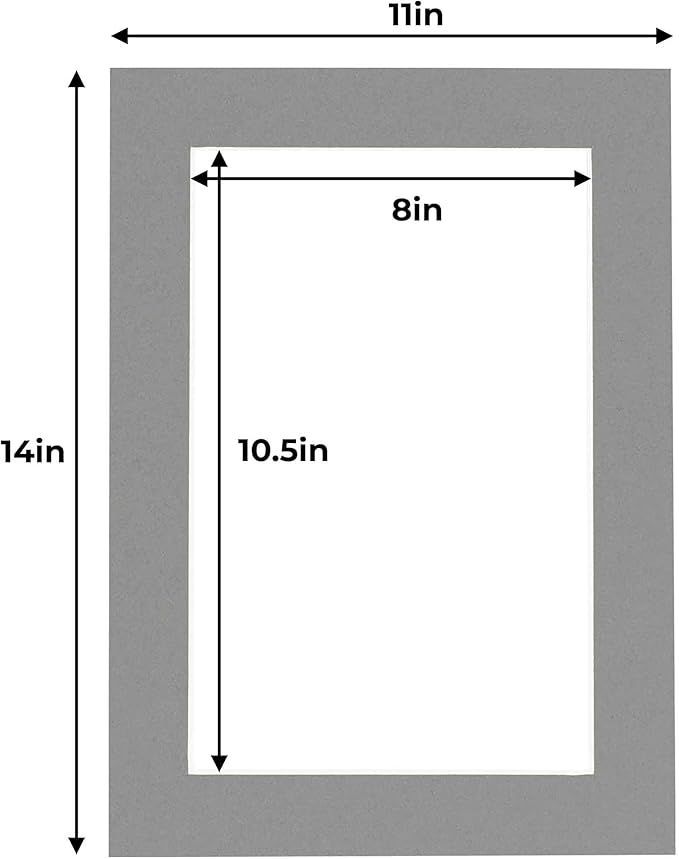 11x14 Mat for 8.5x11 Photo - Image 3