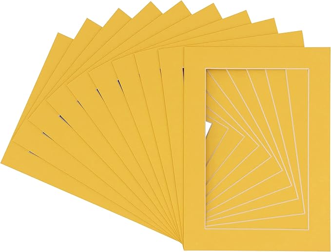 Pack of 25 Acid Free 8.5x11 Mats Bevel Cut - Image 2