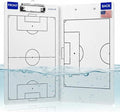 Soccer Coaching Board, Professional Soccer Tactics Board for Coaches, Portable Dry-Erase Soccer Whiteboard for Tactical Diagrams and Game Analysis