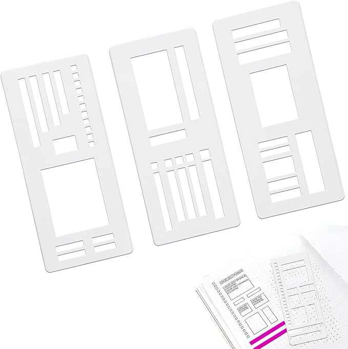 Handmade Flexible Record Template, Planner Stencil Set by MUADUTYY