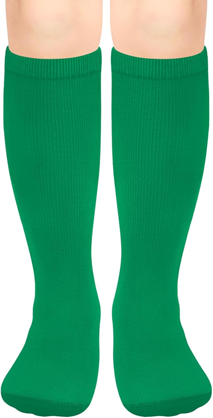 Olreco 1 Pack Toddler Kids Youth Soccer Socks Girls Boys Baseball Socks Youth Knee High Softball Football Accessories Cotton