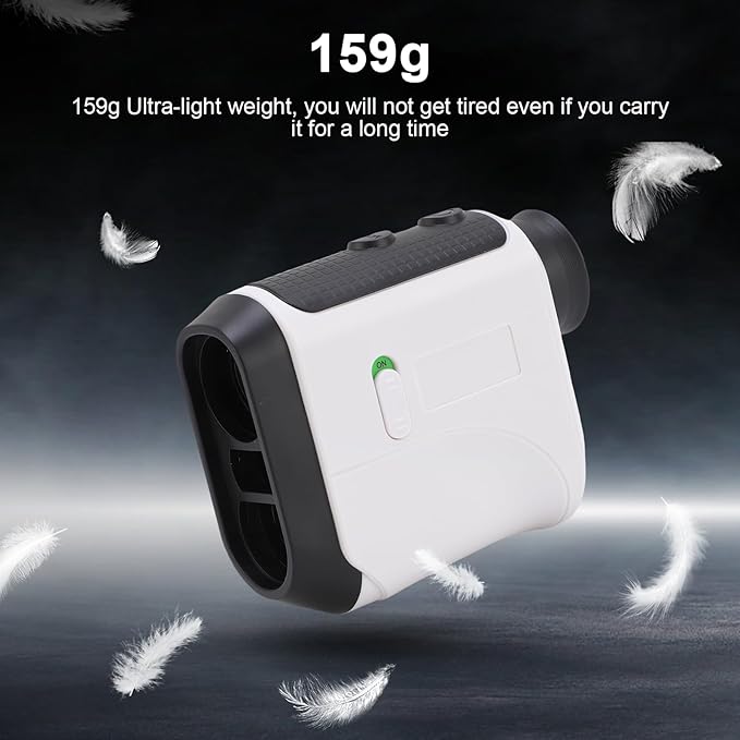 1200Yards Range Finder Golf with Slope, 7X Magnification, Lightweight Portable Rechargeable Rangefinder, Flag Lock Vibration, Switch for Legal, Range Finders for Hunt Golf Accessory(White)