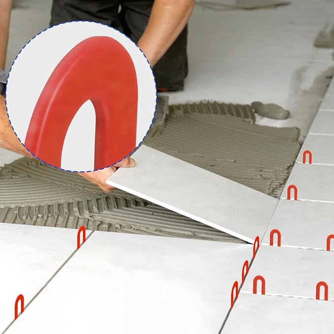 DGSL Tile Leveling System Tile Spacers 1/8 Inch, 300 pieces Horseshoe Shim U - Image 3