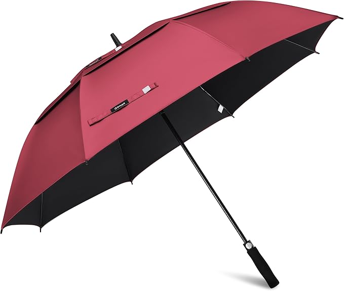 Gonex 54/62/68/72/80 Inch Extra Large Golf Umbrella, Automatic Open Travel Rain Umbrella with Windproof Water Resistant Double Canopy, Oversize Vented Umbrellas for 2-3 Men and UV Protection, Multiple Colors