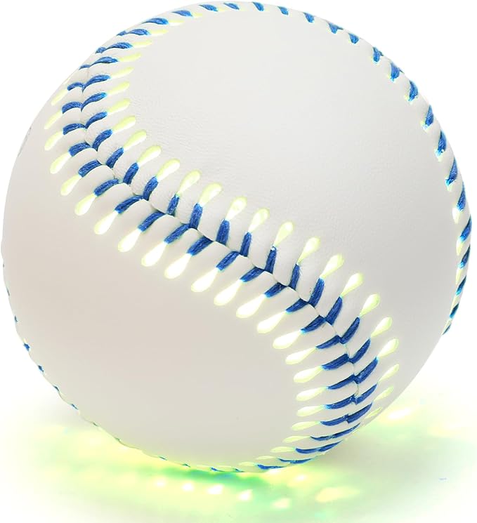 Glow in The Dark Baseball - Rechargeable LED Light Up Ball with 6 Color Changing Modes | Regulation Size & Weight for Kids, Teens, Adults & Baseball Fans