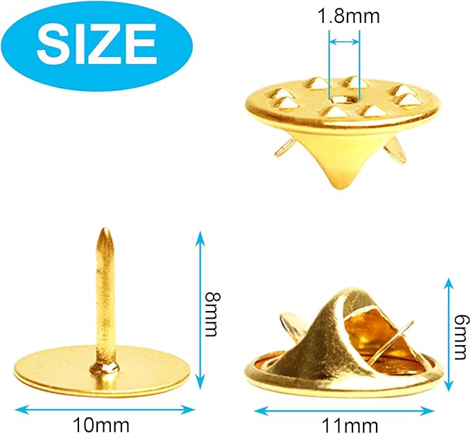 50 Pairs Premium Butterfly Clutch Pin Backs - Image 2