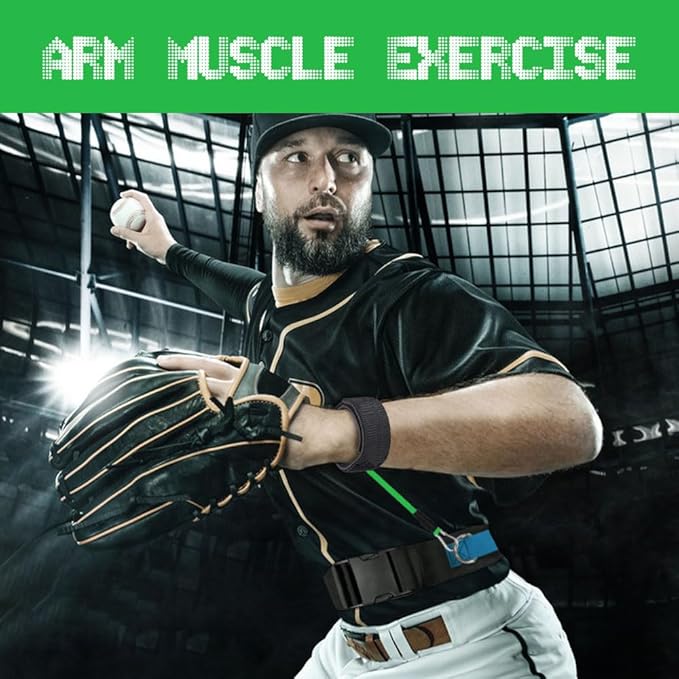 Baseball Resistance Bands for Catcher – Pro-Grade Catcher Framing Receiving Aid | 5-Level Adjustable Catcher Resistance Bands for Baseball/Softball Training (All Ages)