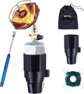 6800BTU Golf Cart Heater Propane, Propane Heater with Igniter, 2 in 1 with Golf Cart Cup Holder&Cylinder Base, for Tent,Finshing(Fuel not included)