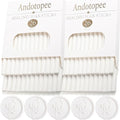 52pcs White Sealing Wax Sticks for Seal Stamp, Premium Glue Gun Sticks for by Andotopee