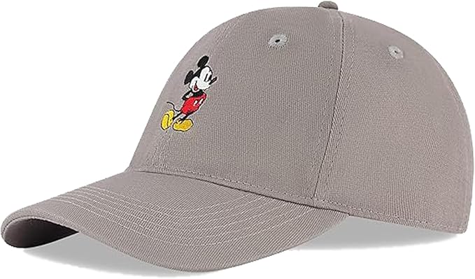 Disney Mens Baseball Cap, Mickey Mouse Adjustable Hat for Adult