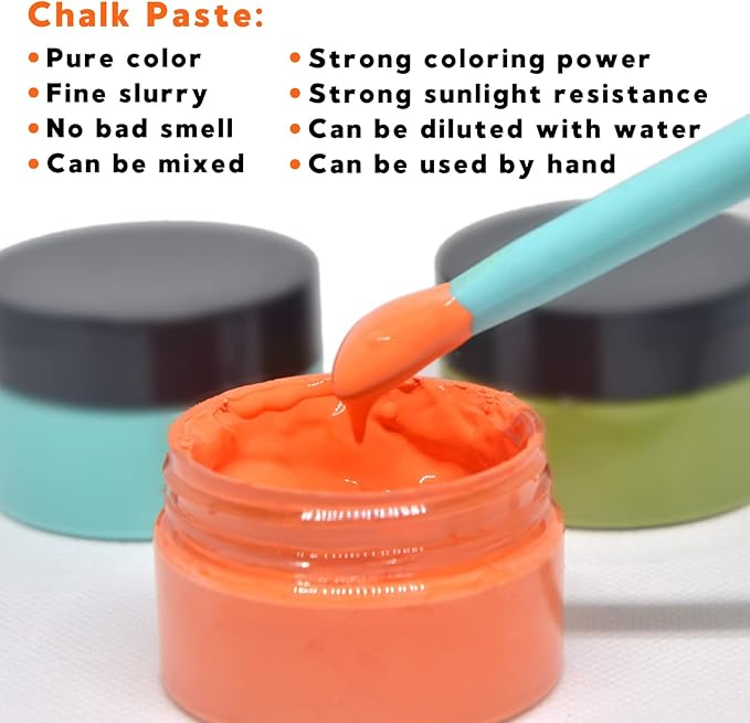 Neutral Chalk Paste for Farm Stencils 6PCS - Image 5