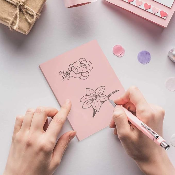 2 Pack 4"x6" Pale Pink Rubber Stamp Carving Blocks Pink Rubber Carving Blocks - Image 6