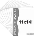 Somime 10 Pack Backing Boards, 11x14 Uncut White Mats Matboards, Acid-Free by SOMIME