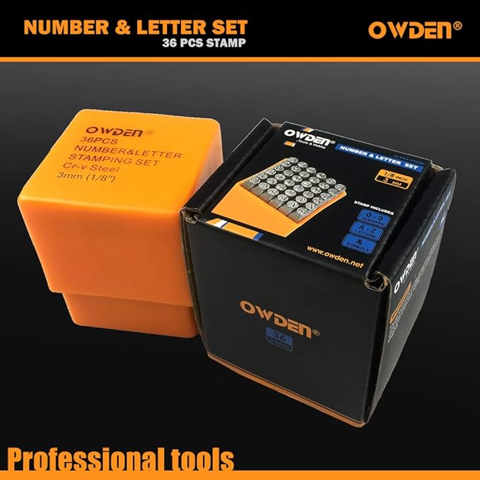 OWDEN Professional 36Pcs. Steel Metal Stamping Tool Set, Steel Number and - Image 6