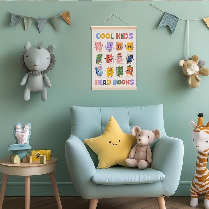 Reading Poster Hanger, Reading Nook Classroom Decor Wall Decor, Toddler - Image 4